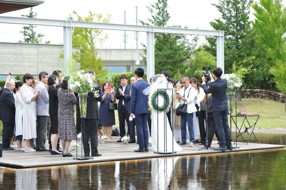 上越市ゑしんの里記念館ガーデンウェディング