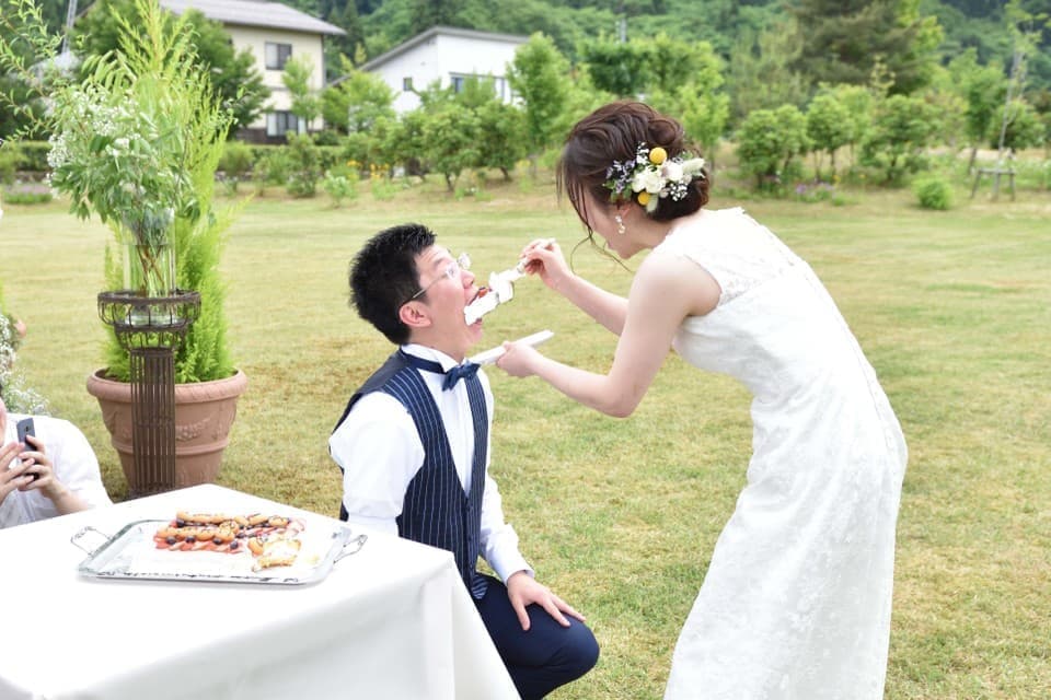 上越市ゑしんの里記念館ガーデンウェディング