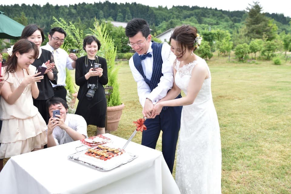 上越市ゑしんの里記念館ガーデンウェディング